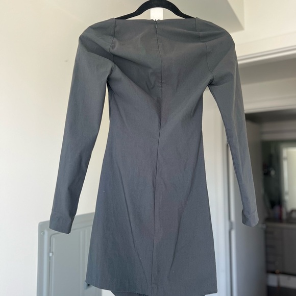 Zara Charcoal Long-Sleeve Dress - Picture 5 of 7